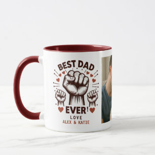 Bästa pappa någonsin Anpassad bild Personlig fad Mugg