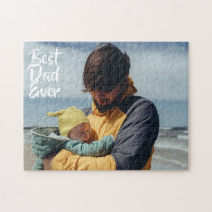 Bästa pappa någonsin Anpassad foto Fars dag-presen Pussel