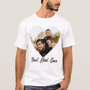 Bästa pappa någonsin Anpassad foto Fars dag T-shir T Shirt
