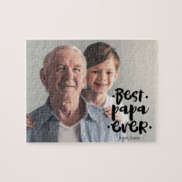 Bästa Pappa Någonsin Anpassad Fotogåva Från Barnba Pussel