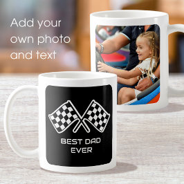 Bästa pappa någonsin Anpassade bildbilar flaggor S Kaffemugg