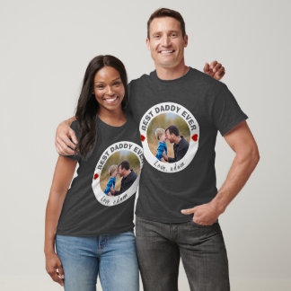 Bästa pappa någonsin Anpassade fototrender 2026 T Shirt