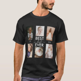 Bästa Pappa någonsin Anpassadet år och bilder T Shirt