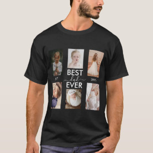 Bästa Pappa någonsin Anpassadet år och bilder T Shirt