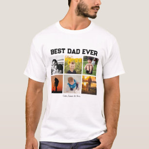 Bästa Pappa någonsin Anpassadet namn och bilder T Shirt