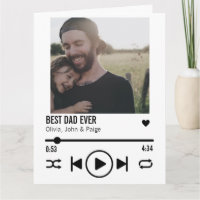 Bästa Pappa någonsin-Anpassningsbar Foton Sång-spe