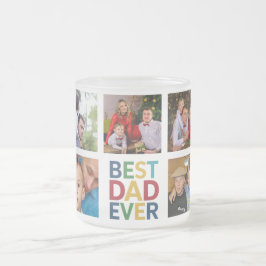 Bästa Pappa någonsin | Anpassningsbar Photo Collag Frostad Glasmugg