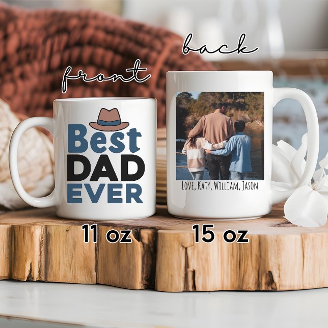Bästa Pappa någonsin Anpassningsbar Photo Mugg, Fa Mugg (custom photo mug, personalized photo mug, Father’s Day mug, gift for dad, grandpa mug, dad mug )