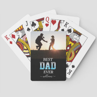 Bästa Pappa någonsin-Anpassningsbarna Foto Fars da Casinokort