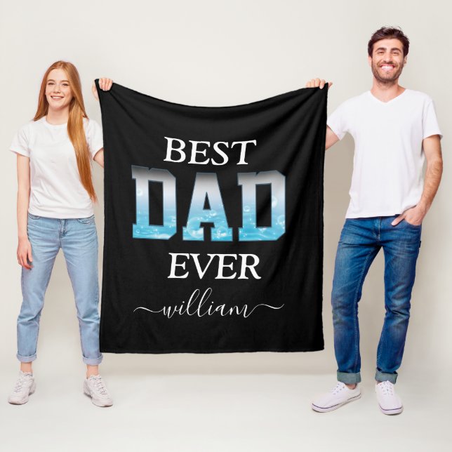 Bästa Pappa någonsin-Anpassningsbarna Foto Fars da Fleecefilt (På plats)