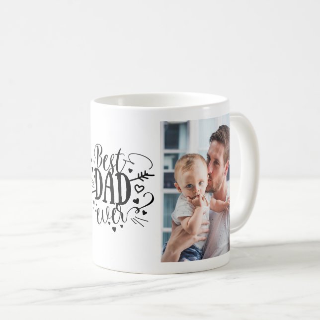 Bästa Pappa någonsin-Anpassningsbarna Foto Fars da Kaffemugg (Framsida höger)