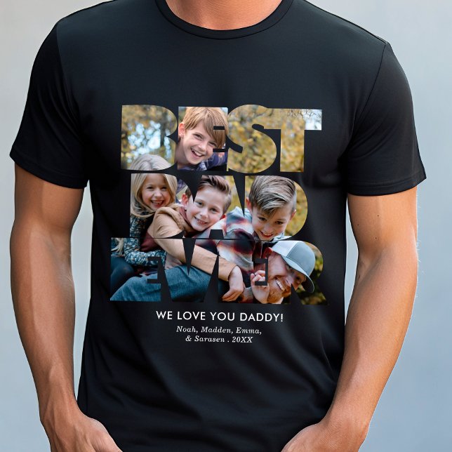 Bästa Pappa någonsin-Anpassningsbarna Foto Fars da T Shirt (Skapare uppladdad)