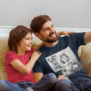 Bästa Pappa någonsin-Anpassningsbarna Foto Fars da T Shirt