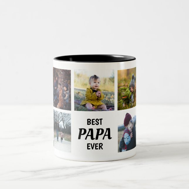 Bästa Pappa någonsin-Anpassningsbarna Foto Mugg (Center)