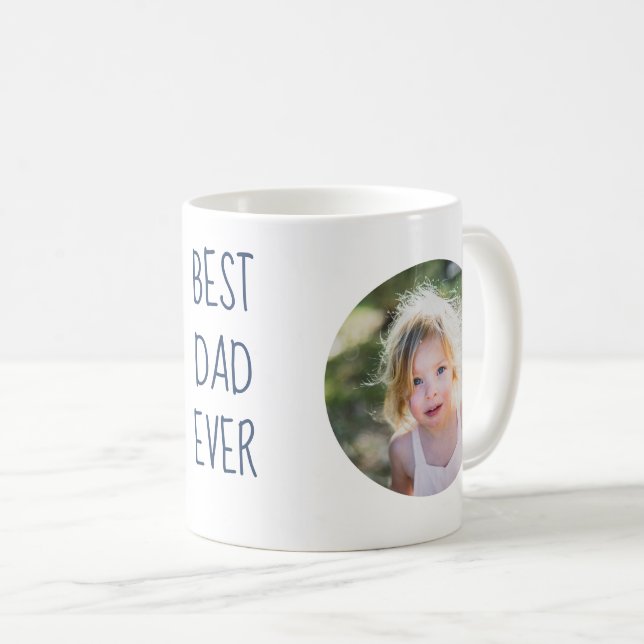 Bästa Pappa någonsin-Anpassningsbarna Foto Mugg (Framsida höger)