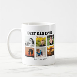 Bästa pappa någonsin Anpassningsbart namn och bild Kaffemugg