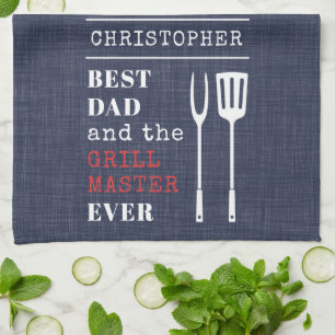 Bästa Pappa någonsin Barbecue Grill Master Far Nam Kökshandduk