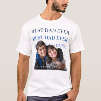 Bästa pappa någonsin Barn Fotobunt Presentuppsättn T Shirt