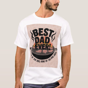 Bästa pappa någonsin BBQ-design – Grillens kung T Shirt