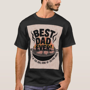 Bästa pappa någonsin BBQ-design – Grillens kung T Shirt