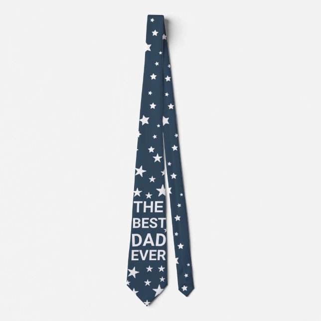 Bästa pappa någonsin blå anpassningsbar Neck Tie Slips (Framsida)