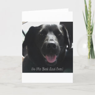 Bästa Pappa någonsin Black Hund design Kort