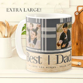 Bästa Pappa någonsin Buffalo Play Wood Photo Fars  Jumbo Mugg
