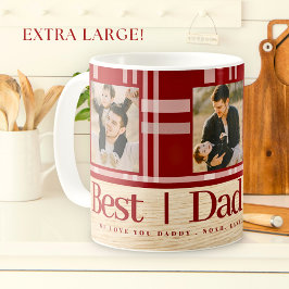 Bästa Pappa någonsin Buffalo Play Wood Photo Fars  Jumbo Mugg