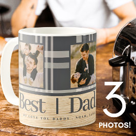 Bästa Pappa någonsin Buffalo Play Wood Photo Fars  Kaffemugg