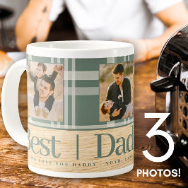 Bästa Pappa någonsin Buffalo Play Wood Photo Fars  Kaffemugg