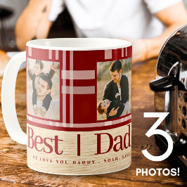 Bästa Pappa någonsin Buffalo Play Wood Photo Fars  Kaffemugg