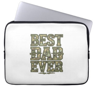 Bästa pappa någonsin Camouflage Vintage gravyr des Laptop Fodral