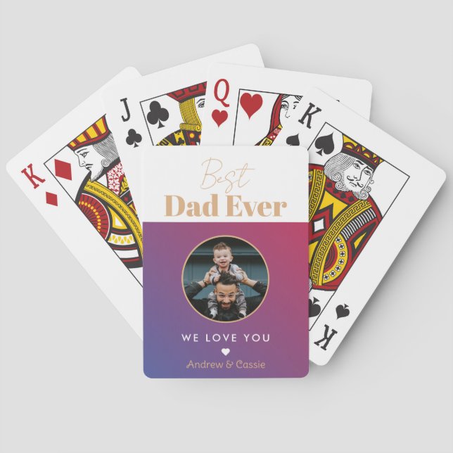Bästa pappa någonsin casinokort (Baksidan)