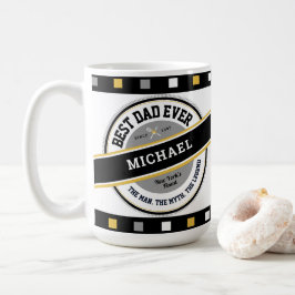 Bästa pappa någonsin Cool fadersdags personlig mug Kaffemugg