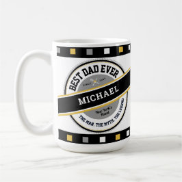 Bästa pappa någonsin Cool fadersdags personlig mug Kaffemugg