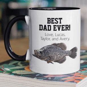 Bästa Pappa någonsin Coola Fiske efter Crappie Far Mugg