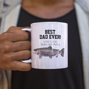 Bästa Pappa någonsin Coola Fiskeröring Fars dag Kaffemugg