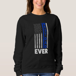Bästa Pappa någonsin Cop Pappa Amerikanska Flagga T Shirt