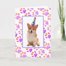 Bästa Pappa någonsin Corgi Birthday Helgkort