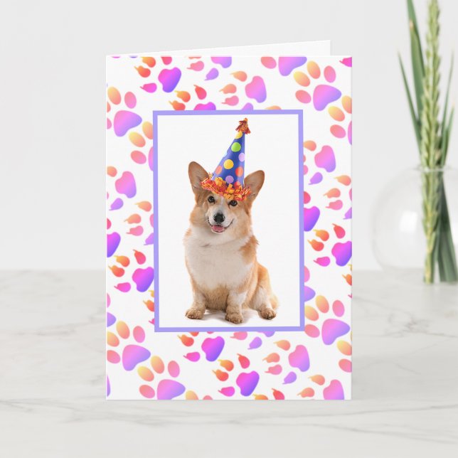 Bästa Pappa någonsin Corgi Birthday Helgkort (Framsida)