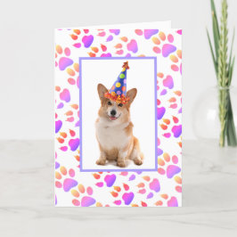 Bästa Pappa någonsin Corgi Birthday Helgkort