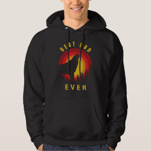 "Bästa Pappa någonsin" Coyote Varg Soluppgång Hoodie