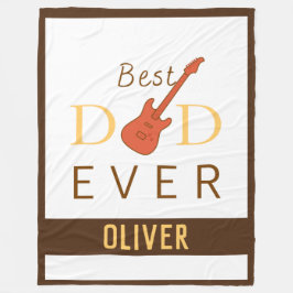 Bästa Pappa någonsin Cute Coola Modern Trendig Far Fleecefilt