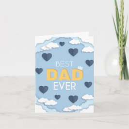 Bästa Pappa någonsin Cute Fars dag Anteckningskort