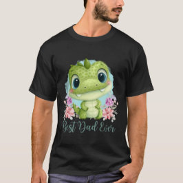 Bästa Pappa någonsin Cute Grönt Dinosaur Thmet T Shirt
