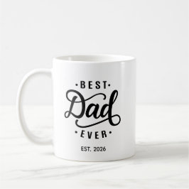 Bästa pappa någonsin datum etablerat kaffemugg