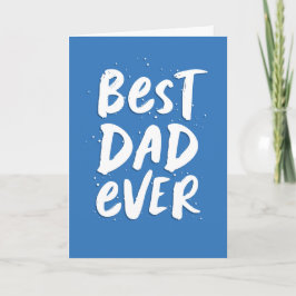 Bästa pappa någonsin det moderna trendiget blå Far Kort