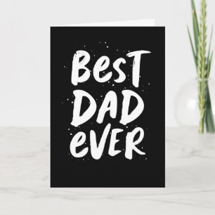 Bästa pappa någonsin, det moderna trendiget svarta kort