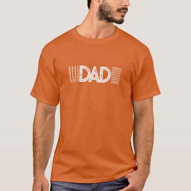 Bästa Pappa någonsin, djärv typografi T Shirt (Framsida)
