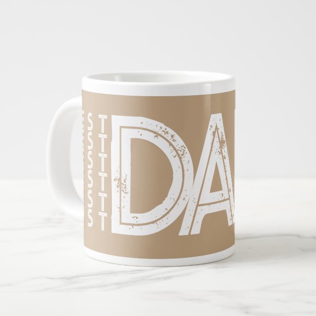 Bästa Pappa någonsin djärva typografi Jumbo Mugg (Framsida vänster)